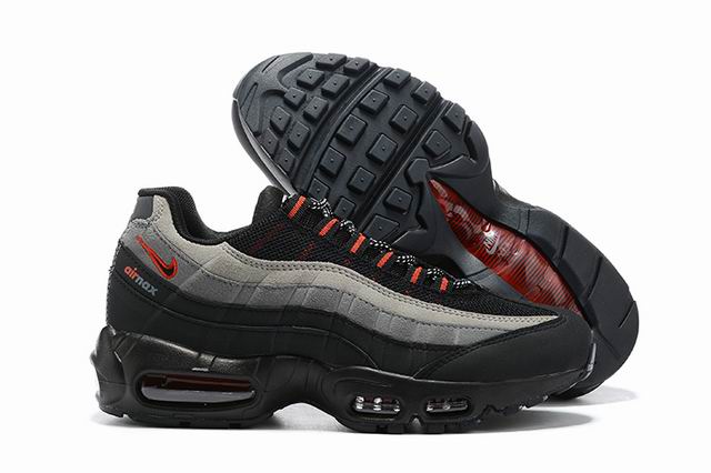 Nike Air Max 95 Men's Shoes Grey Black-89 - Click Image to Close